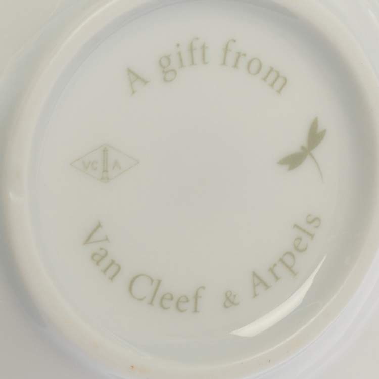 Pre Owned Van Cleef & Arpels Dragonfly 3 Pc Tea Cup & Saucer Set