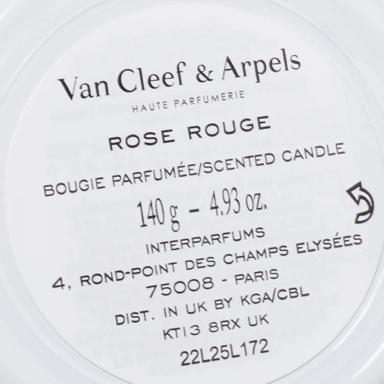 Pre Owned Van Cleef & Arpels Collection Extraordinaire Rose Rouge Scented Candle