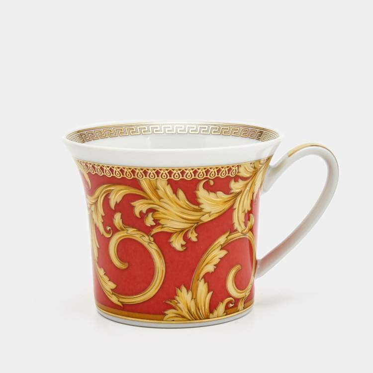 Pre Owned Rosenthal Meets Versace Asian Dream Expresso Cup & Saucer 
