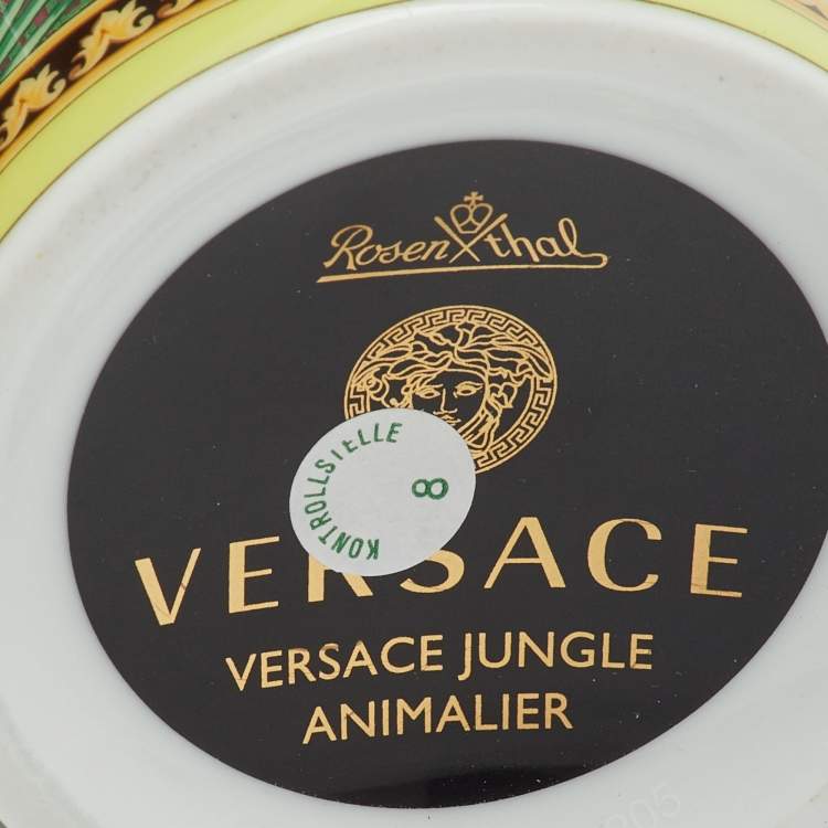 Pre Owned Versace X Rosenthal Jungle Animalier Tall Vase 30 cm