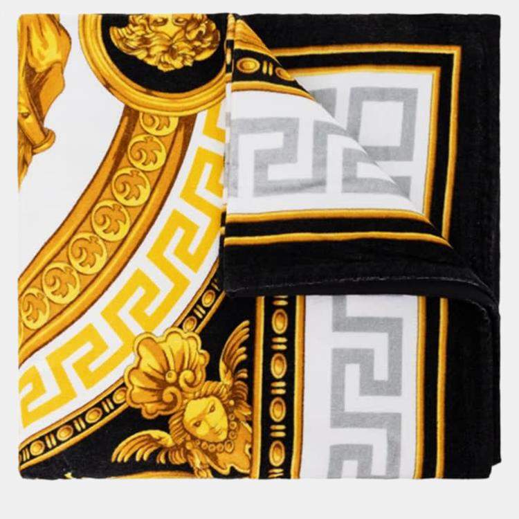 Pre Owned Versace La Coupe Des Dieux Multi Cotton Bath Towel