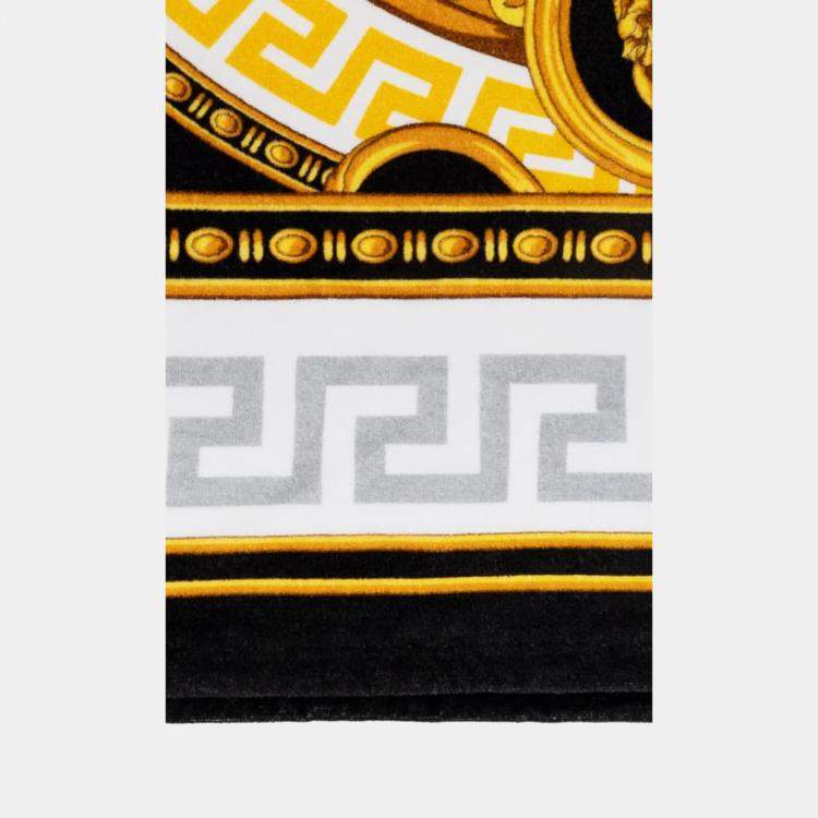 Pre Owned Versace La Coupe Des Dieux Multi Cotton Bath Towel