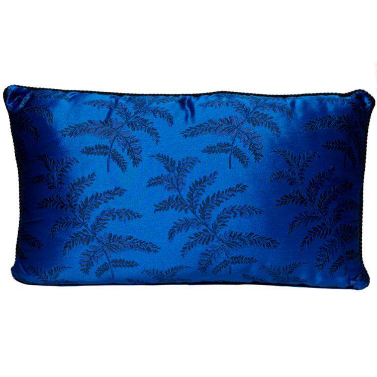 Pre Owned Versace Medusa Navy Blue Cotton Pillow