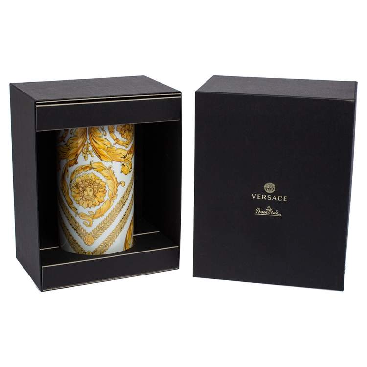 Pre Owned Versace X Rosenthal Rhapsody Porcelain Vase