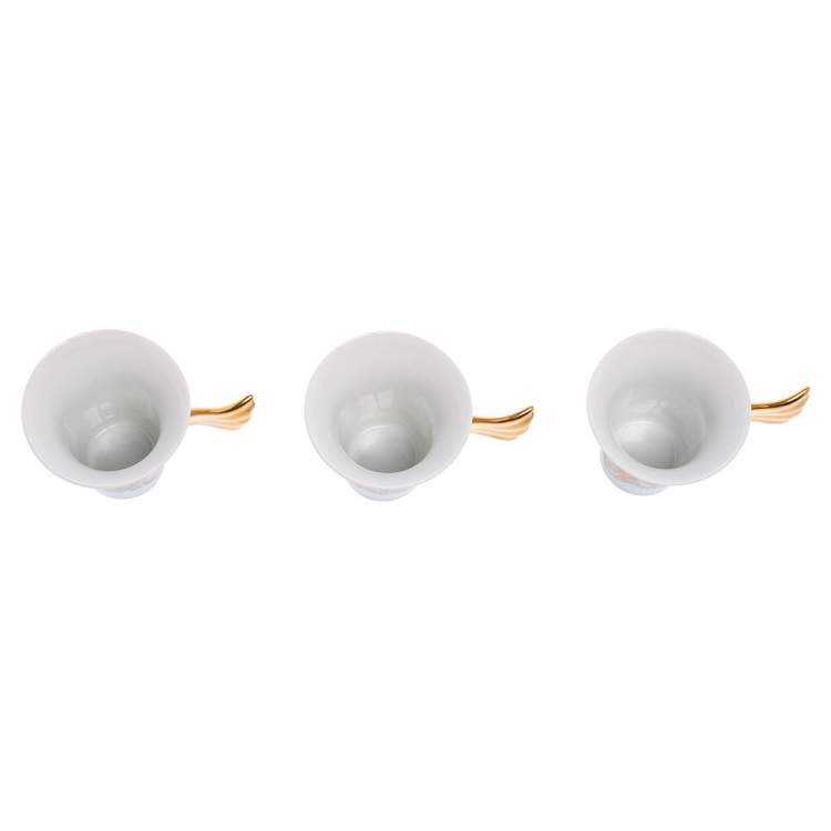 Pre Owned Versace x Rosenthal Le jardin de Versace Espresso Cups Set of 3