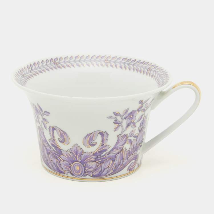 Pre Owned Versace X Rosenthal Le Grand Divertissement Tea Cup & Saucer Set of 10