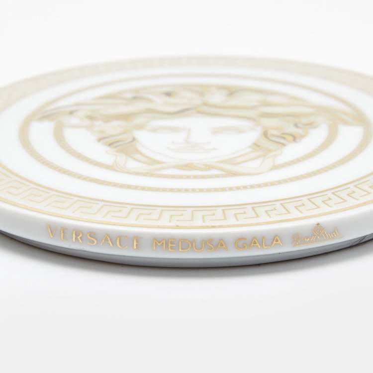 Pre Owned Versace Medusa Gala Coasters Set of 3