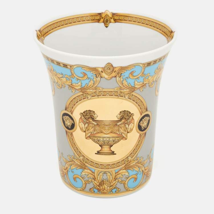 Pre Owned فازة بورسلين روزنتال مع فيرساتشي بريستيج غالا لو بلو