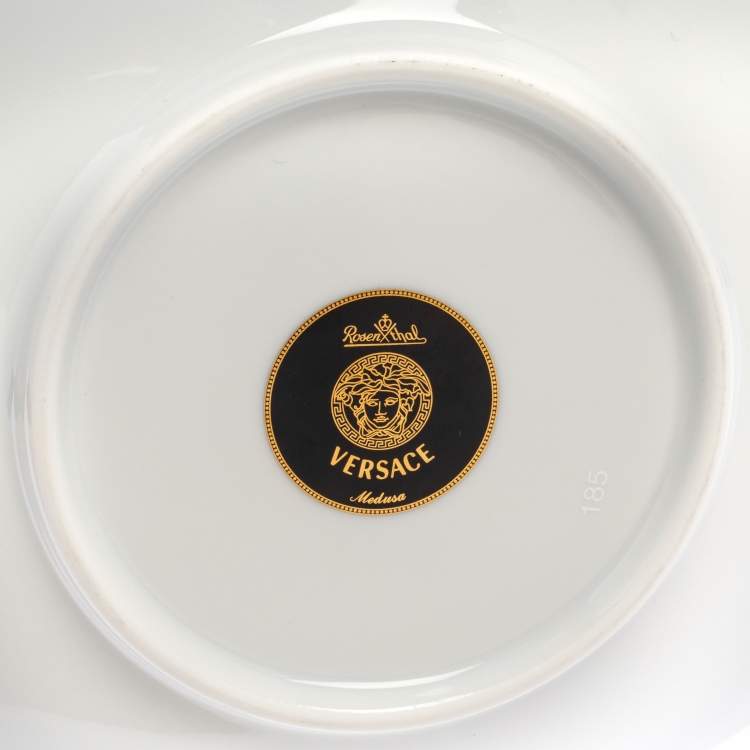 Pre Owned  Rosenthal Meets Versace Medusa Square Dish