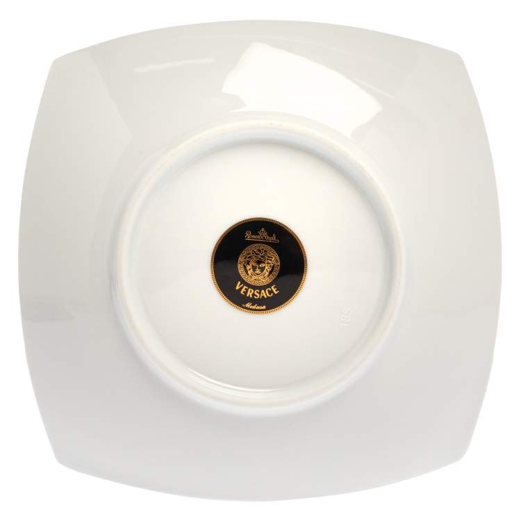 Pre Owned  Rosenthal Meets Versace Medusa Square Dish
