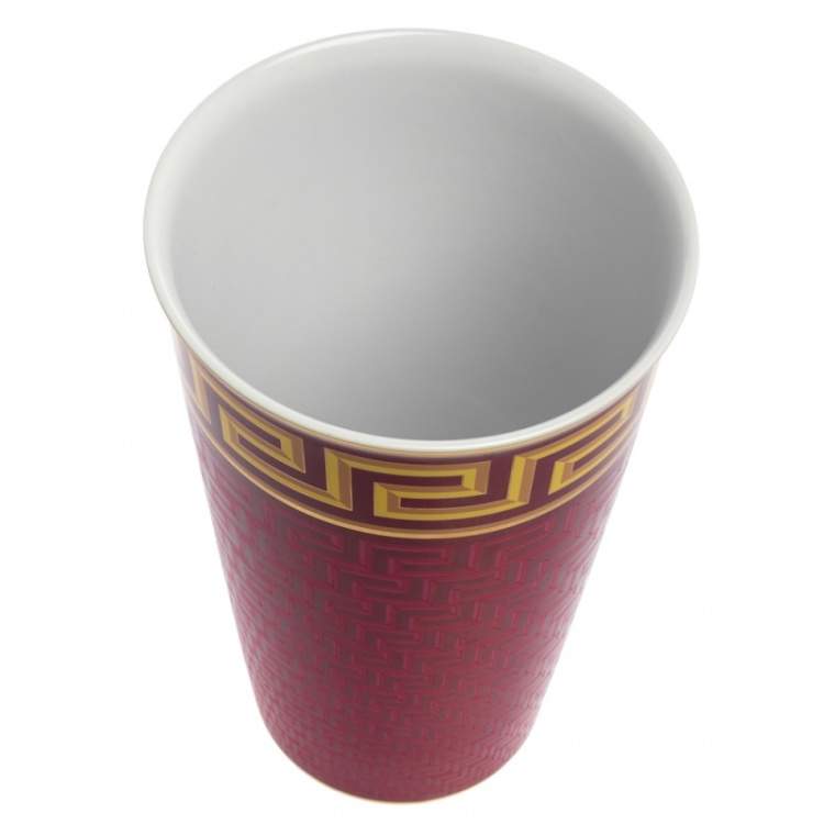 Pre Owned Versace X Rosenthal M�éandre Porcelain Vase