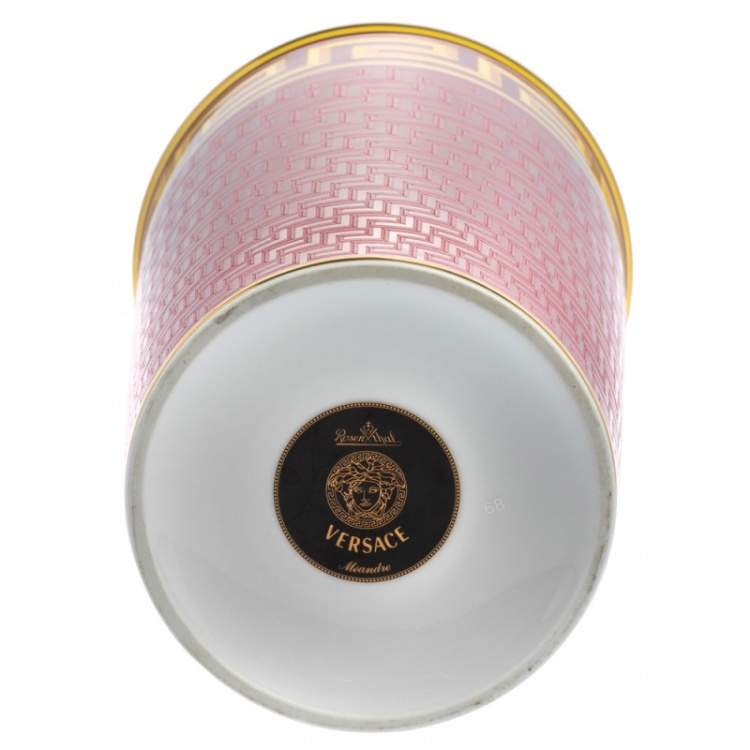 Pre Owned Versace X Rosenthal Méandre Porcelain Vase