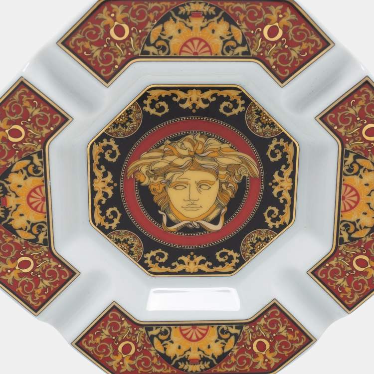 Pre Owned Versace x Rosenthal Medusa Porcelain Ashtray