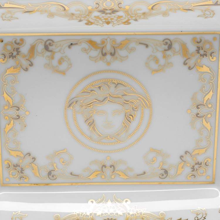 Pre Owned Versace x Rosenthal Medusa Gala Porcelain Ashtray