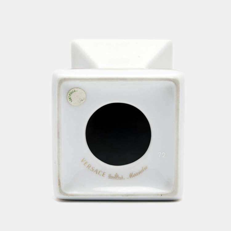 Pre Owned Versace X Rosenthal Méandre Porcelain Candle Holder