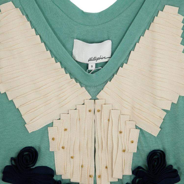 Pre Owned 3.1 Phillip Lim Ribbon Embellished Top S