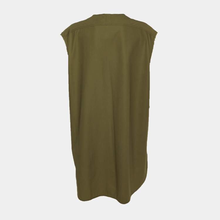 Pre Owned 3.1 Phillip Lim Olive Green Cotton Crew Neck Tunic Dess M
