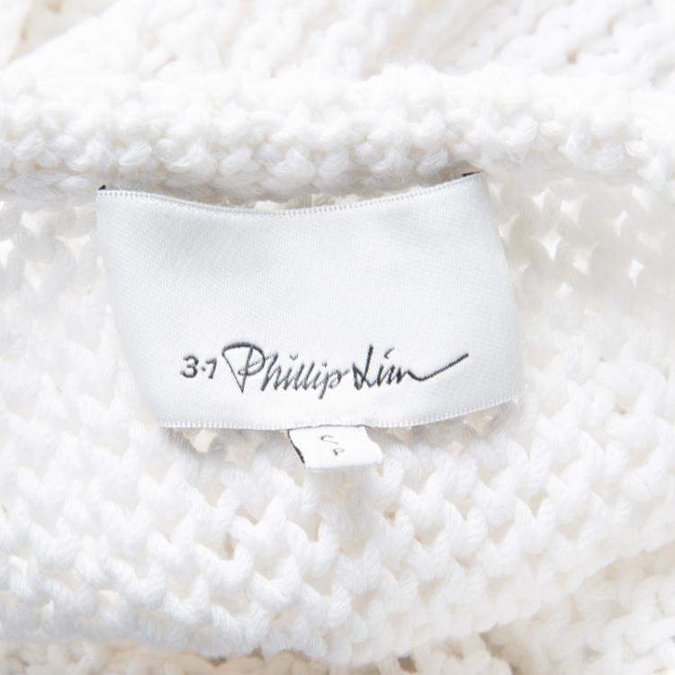Pre Owned 3.1 Phillip Lim White Chunky Knit Sleeveless Top S