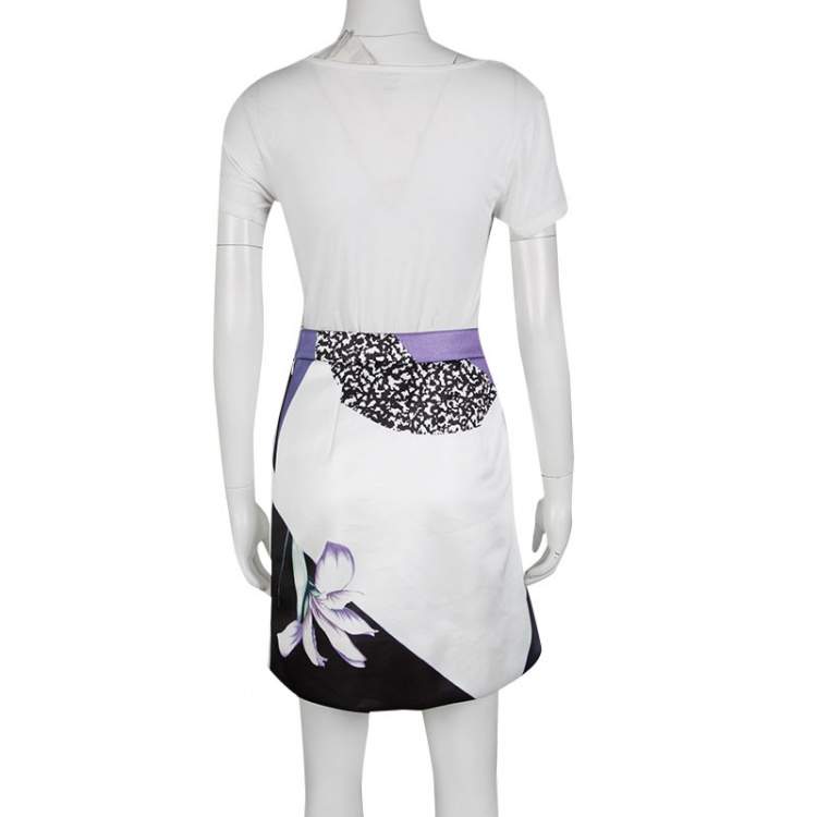 Pre Owned 3.1 Philip Lim Multicolor Soleil Print Rounded Fold Detail Skirt XS