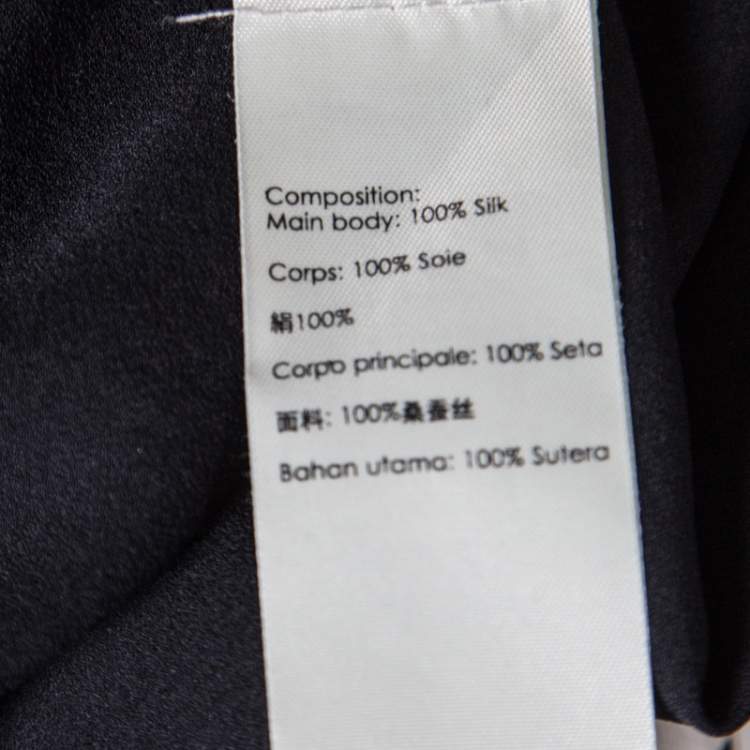 Pre Owned 3.1 Phillip Lim Black Silk Embellished Collar Layered Shirt Dress S