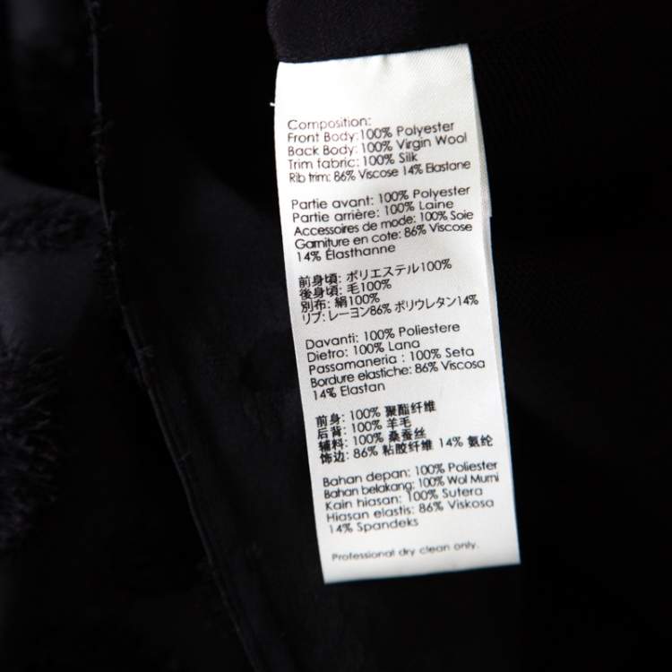 Pre Owned 3.1 Phillip Lim Black Textured High Low Sleeveless Top M
