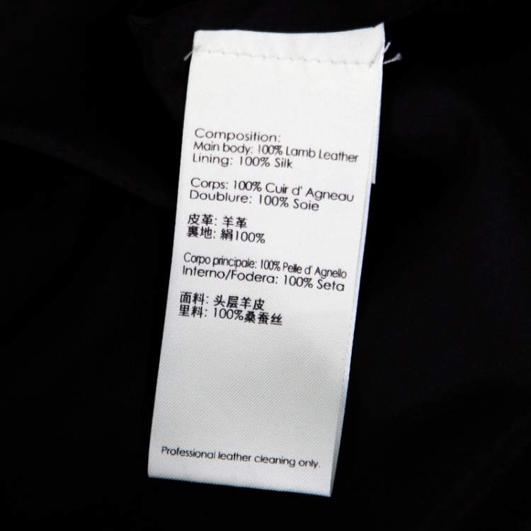 Pre Owned 3.1 Phillip Lim Brown Lamb Leather Ruffled Waist Detail Pencil Skirt M