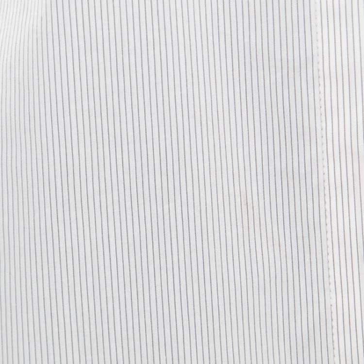 Pre Owned 3.1 Phillip Lim Monochrome Pin Striped Sleeveless Button Front Shirt M