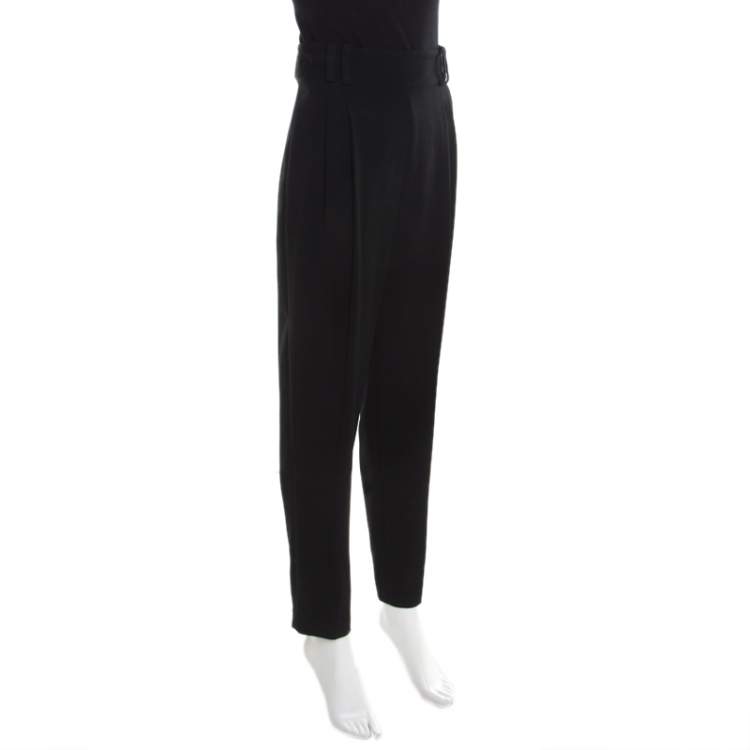Pre Owned 3.1 Phillip Lim Black High Rise Side Buttoned Trousers S