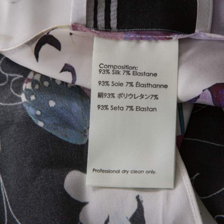 Pre Owned 3.1 Phillip Lim White Floral Print Silk Sleeveless Racerback Vest XS