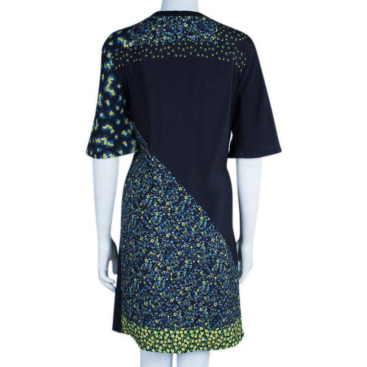 Pre Owned 3.1 Phillip Lim Black Floral Print Silk Dress S