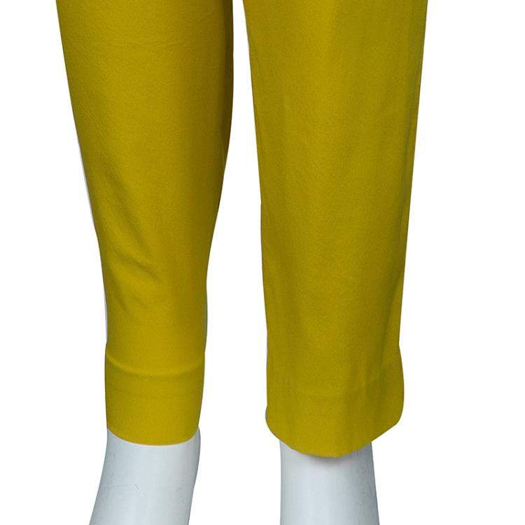 مملوكة مسبقًا 3.1 Phillip Lim Mustard Yellow Silk Zip Detail Sleeveless Jumpsuit XS