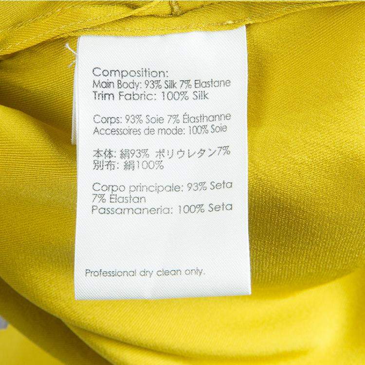 مملوكة مسبقًا 3.1 Phillip Lim Mustard Yellow Silk Zip Detail Sleeveless Jumpsuit XS