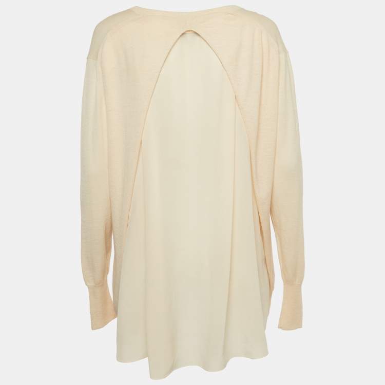 Pre Owned 3.1 Phillip Lim Beige Wool Blend V-neck Sweater M