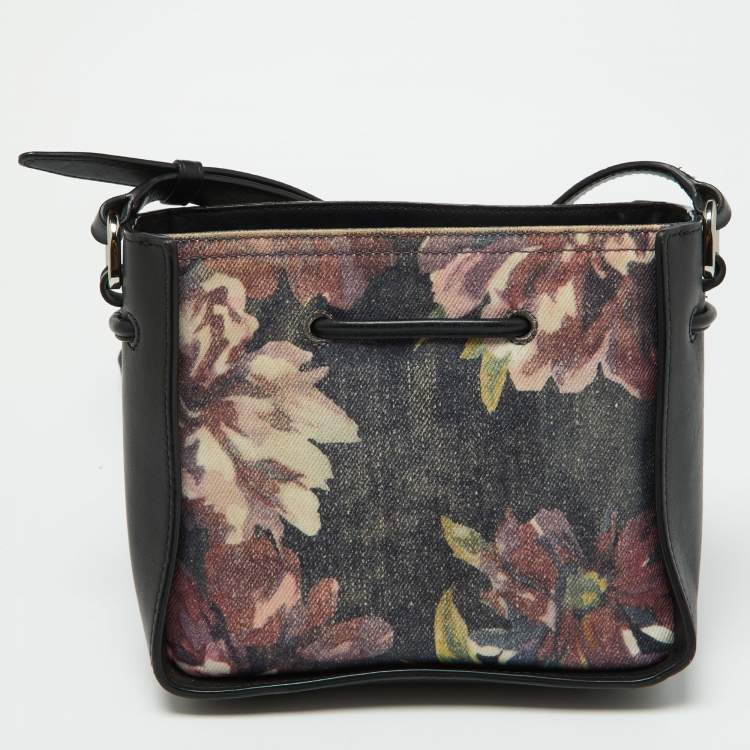 Pre Owned 3.1 Phillip Lim Multicolor Floral Print Canvas and Leather Crossbody Bag