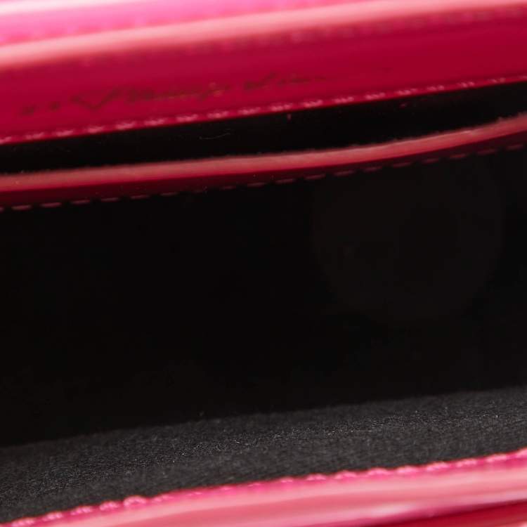 Pre Owned 3.1 Phillip Lim Neon Pink Leather Mini Soleil Box Case Bag