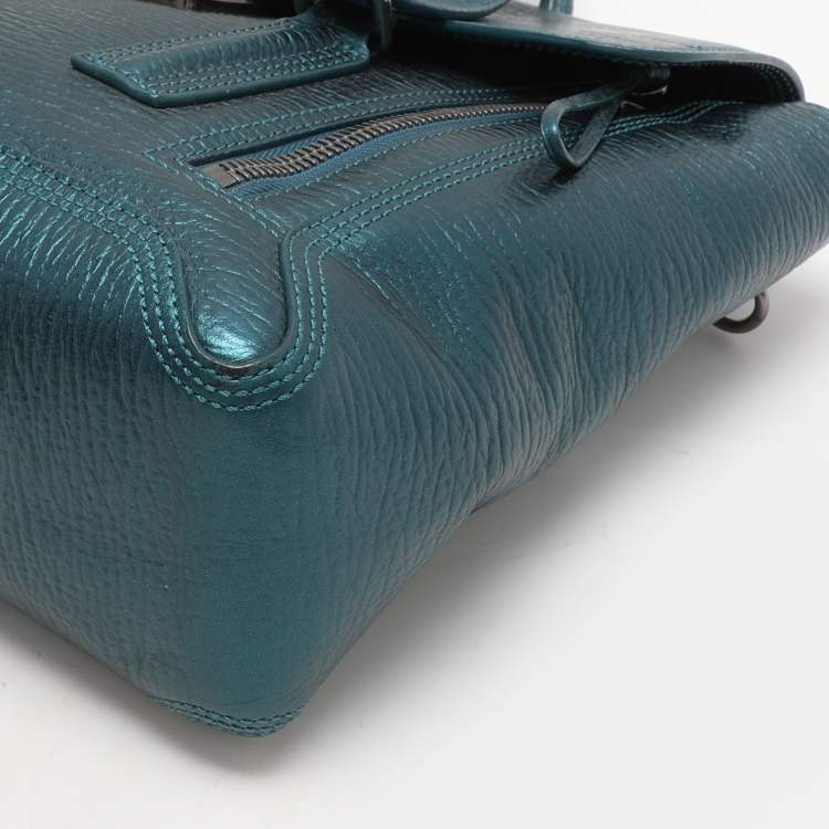 Pre Owned 3.1 Phillip Lim Metallic Blue Leather Pashli Satchel