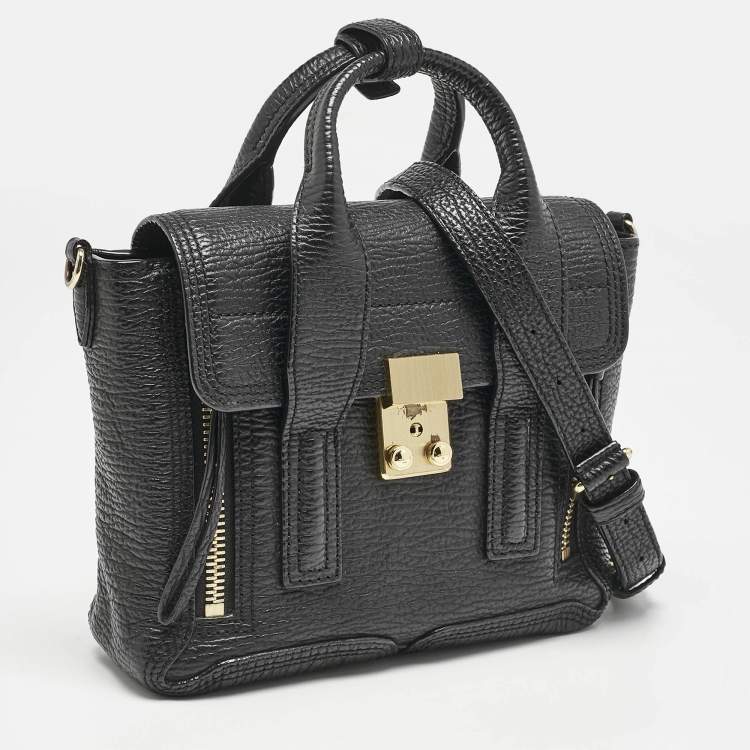 Pre Owned 3.1 Phillip Lim Black Leather Mini Pashli Satchel