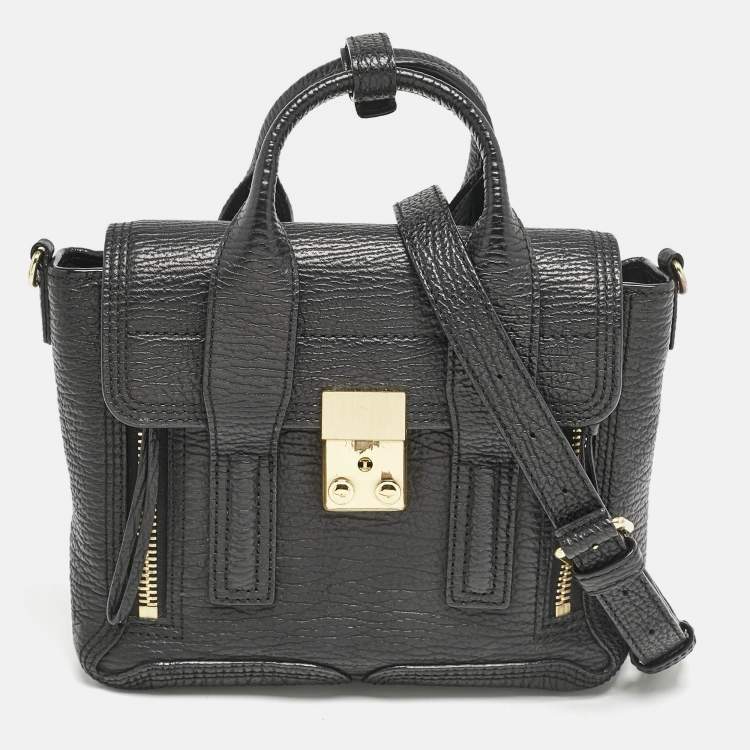 Pre Owned 3.1 Phillip Lim Black Leather Mini Pashli Satchel