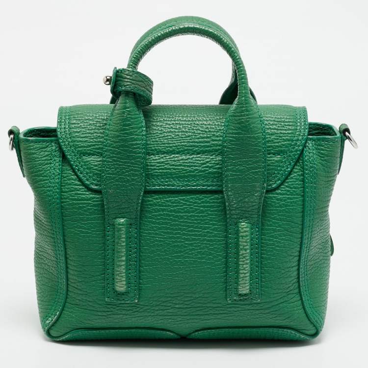 Pre Owned 3.1 Phillip Lim Green Leather Mini Pashli Satchel