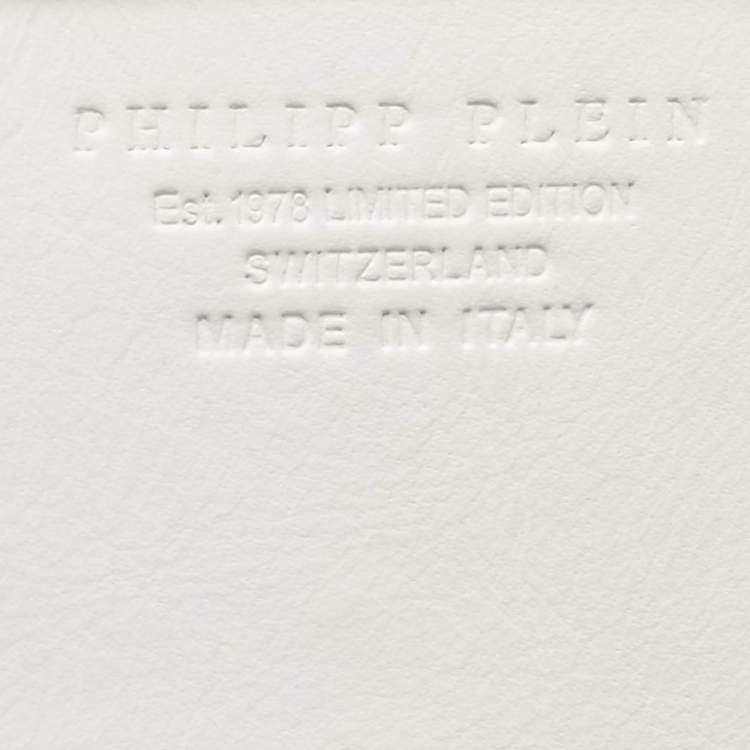 Pre Owned 3.1 Phillip Lim White Leather Logo Plaque Wallet on Chain