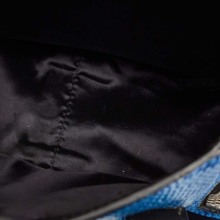 Pre Owned 3.1 Phillip Lim Black/Blue Textured Leather Mini Pashli Satchel