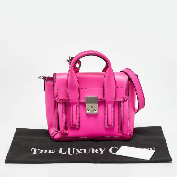Pre Owned 3.1 Phillip Lim Pashli Mini Neon Pink Leather Satchel