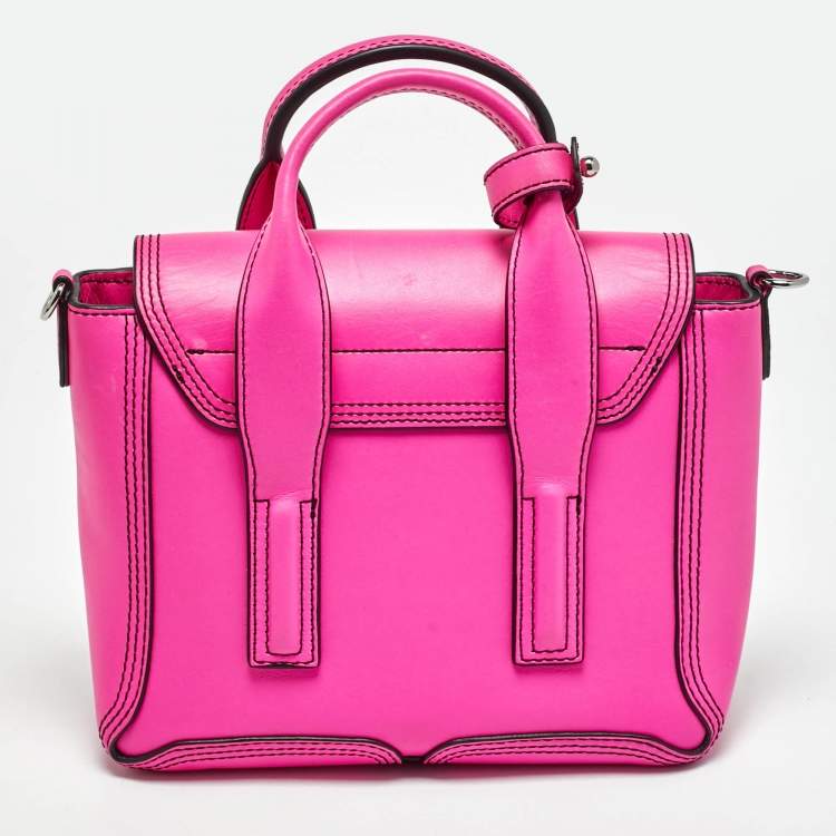 Pre Owned 3.1 Phillip Lim Pashli Mini Neon Pink Leather Satchel