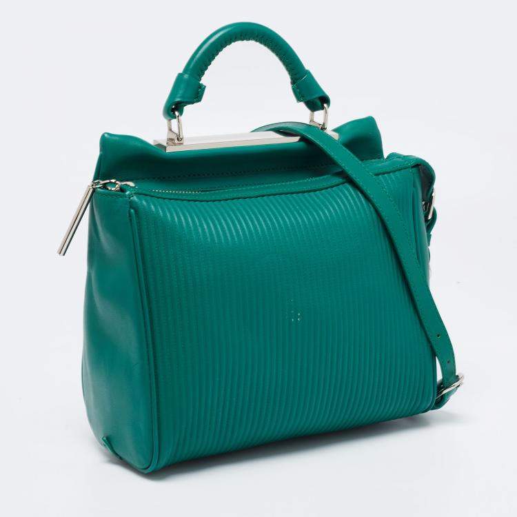Pre Owned 3.1 Philip Lim Green Leather Ryder Top Handle Bag