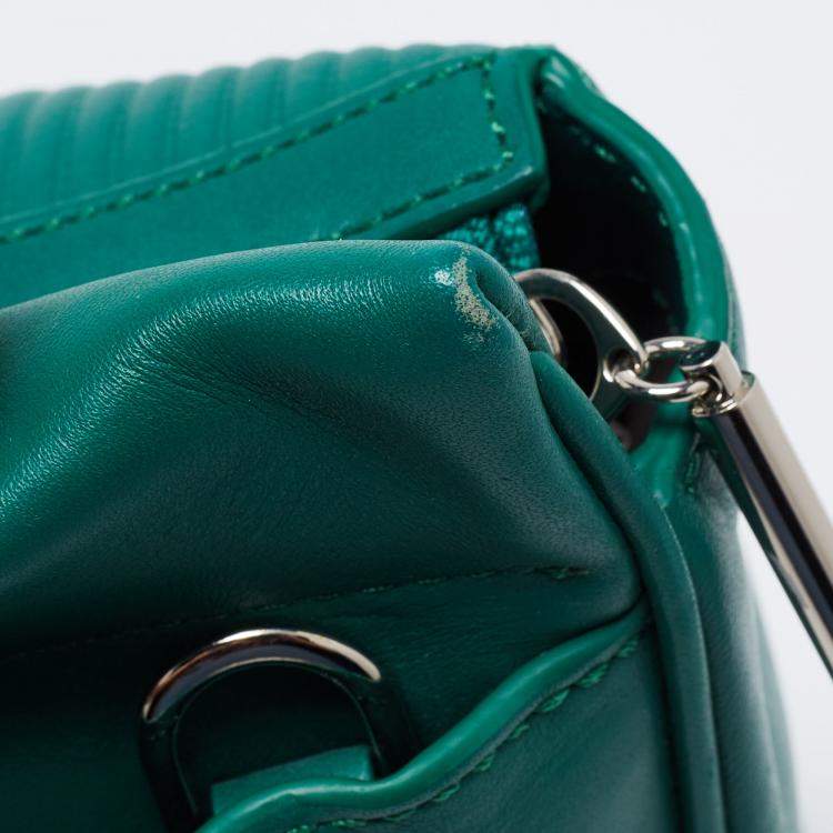 Pre Owned 3.1 Philip Lim Green Leather Ryder Top Handle Bag