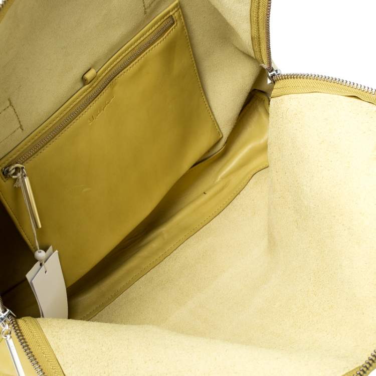 Pre Owned 3.1 Phillip Lim Yellow Leather 31 Minute Portfolio Clutch Bag