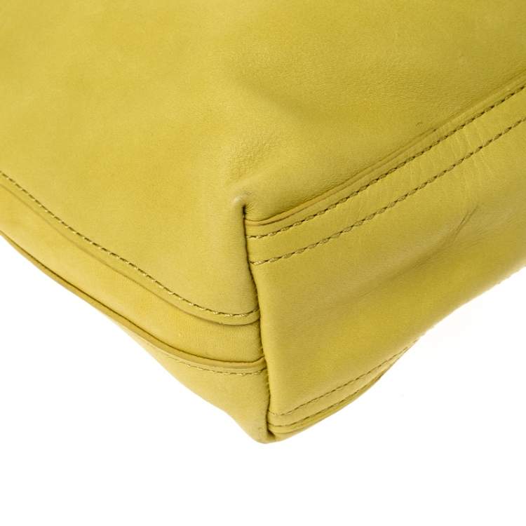 Pre Owned 3.1 Phillip Lim Yellow Leather 31 Minute Portfolio Clutch Bag