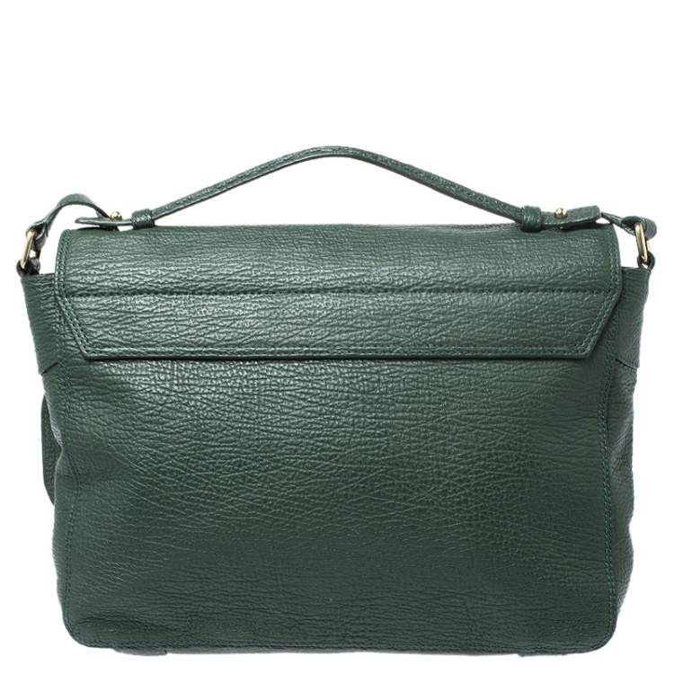 Pre Owned 3.1 Philip Lim Green Leather Pashli Top Handle Bag
