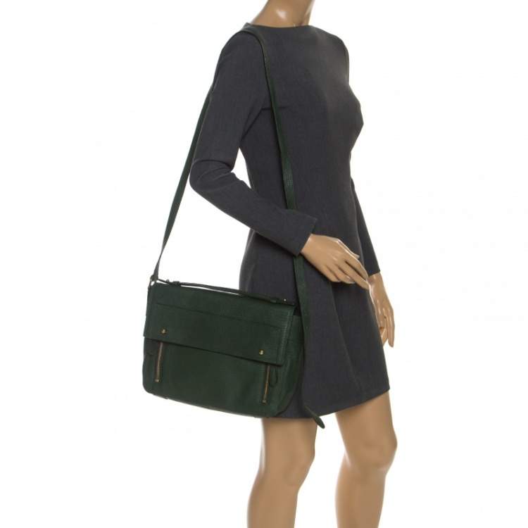 Pre Owned 3.1 Philip Lim Green Leather Pashli Top Handle Bag