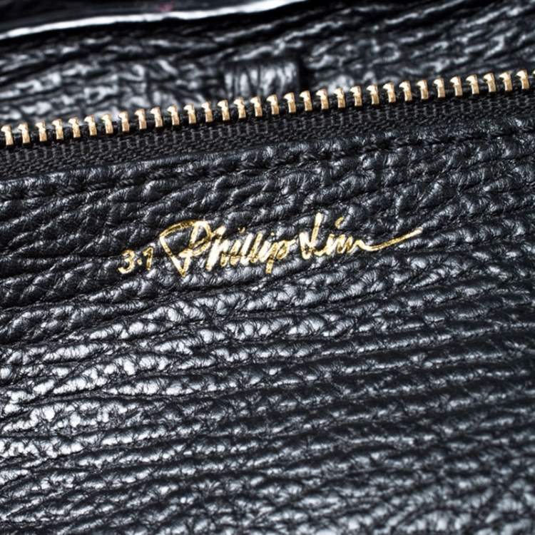 Pre Owned 3.1 Phillip Lim Black Leather Large Pashli Top Handle Bag